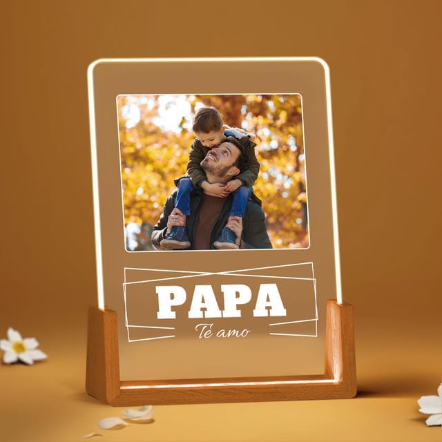 Lámpara Personalizada con Foto 15x15 cm