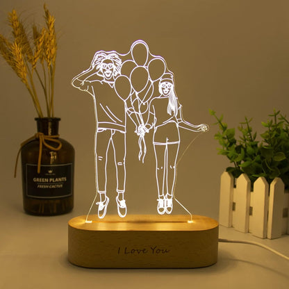 Lámpara Personalizada con Foto 15x15 cm