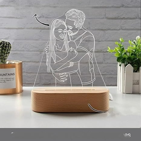 Lámpara Personalizada con Foto 15x15 cm