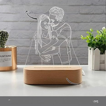 Lámpara Personalizada con Foto 15x15 cm