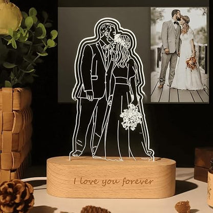 Lámpara Personalizada con Foto 15x15 cm