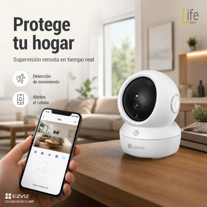 CAMARA DE SEGURIDAD 2MP WIFI CON MOVIMIENTO 360°