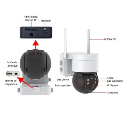 CAMARA DE SEGURIDAD 2MP WIFI CON MOVIMIENTO 360°